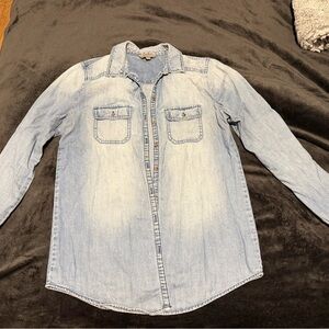 Rubbish button up denim shirt